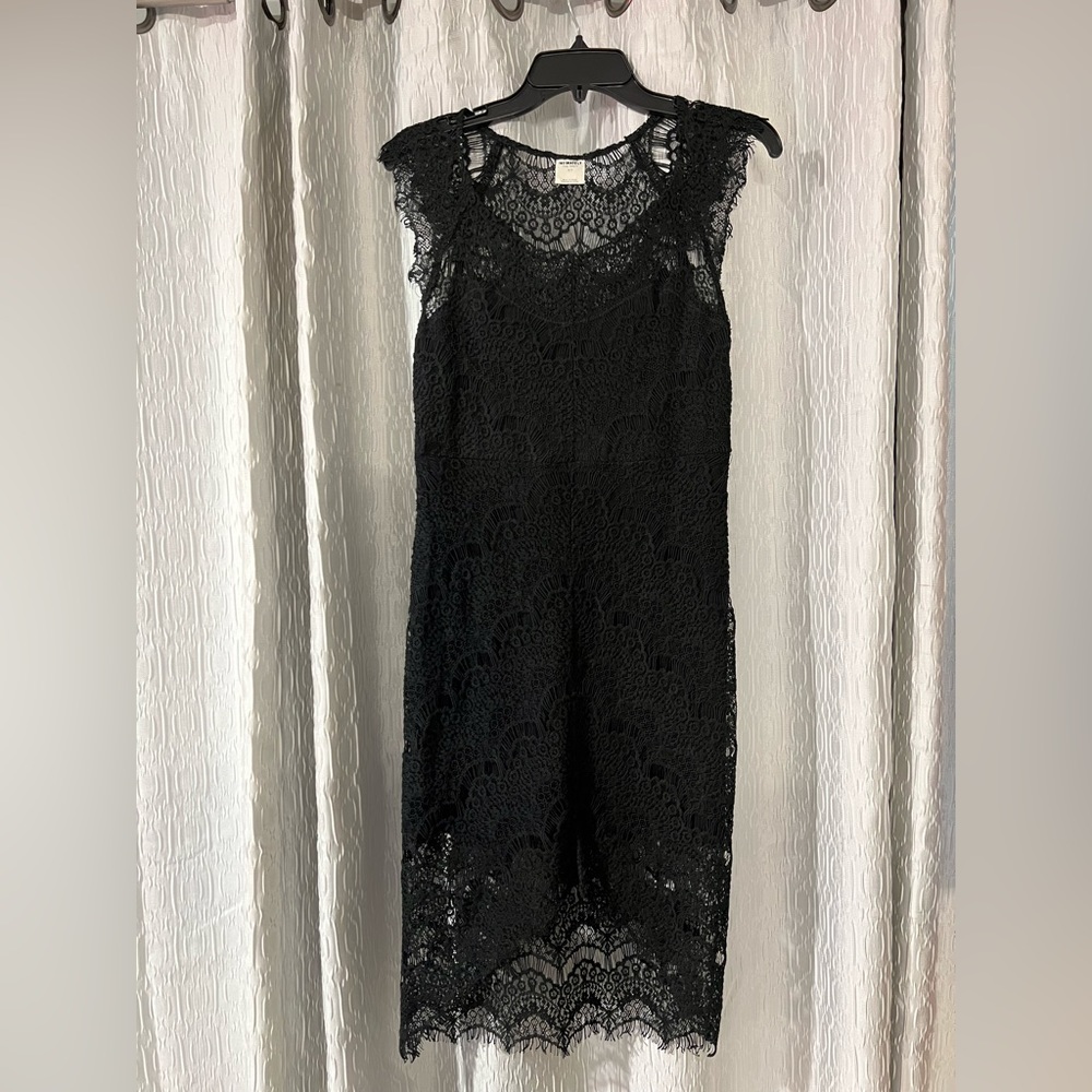 Free People Black Lace Dress